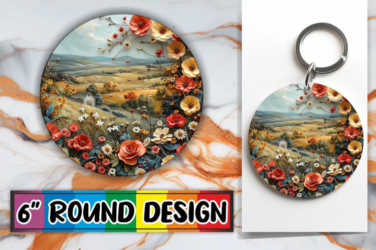 Serene Circle Keychain Variety