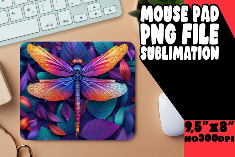Bold Colorburst Radiant Mouse Pad, Sublimation