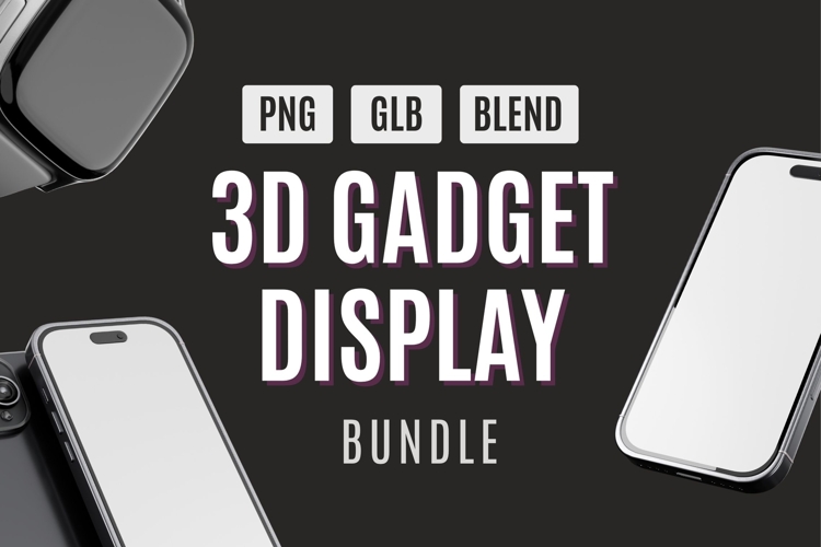 Futuristic 3D Gadget Display Kit Bundle