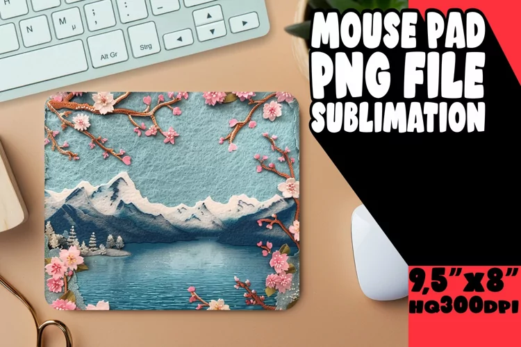 Inviting 3D Summer Landscape Mouse Pad
