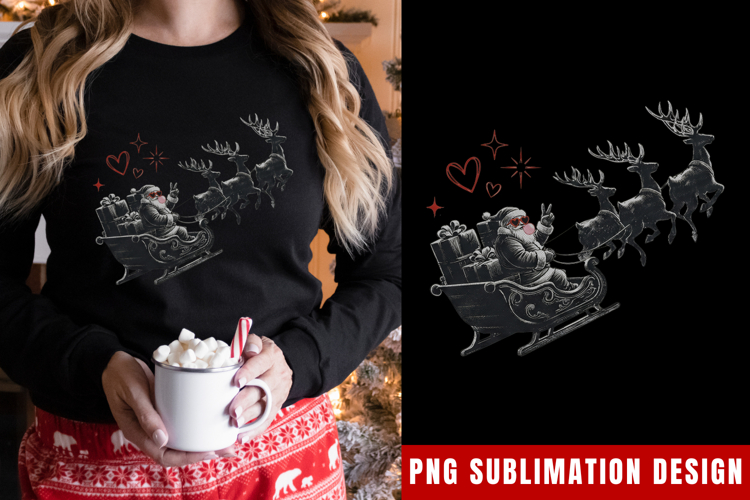 Santa sleigh Png | Christmas png | Reindeer Png