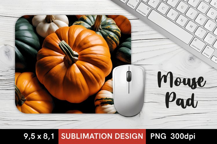 MousePad Sublimation Design with Pumpkins