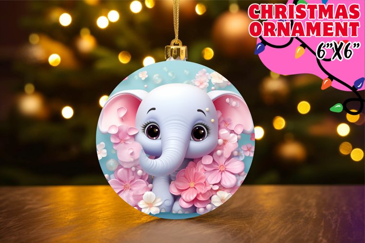 Round 3D Animal Ornaments: Sublimation Winter Joy