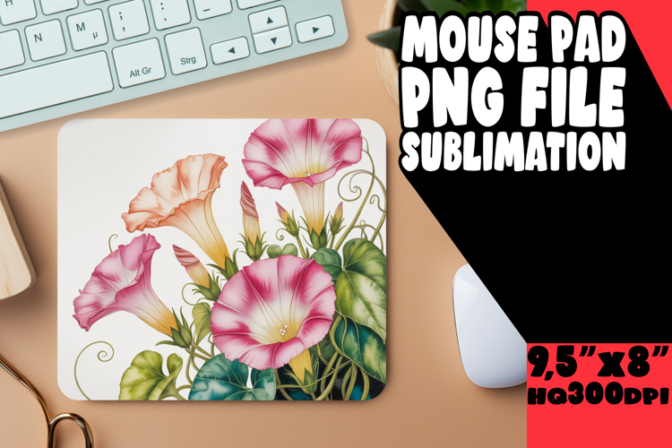 CHEERFUL MOUSE PAD INSPIRATIONAL PNG, Flowers