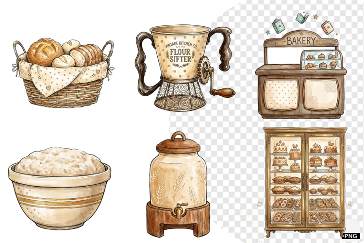 Autumn Bakery Store Clipart