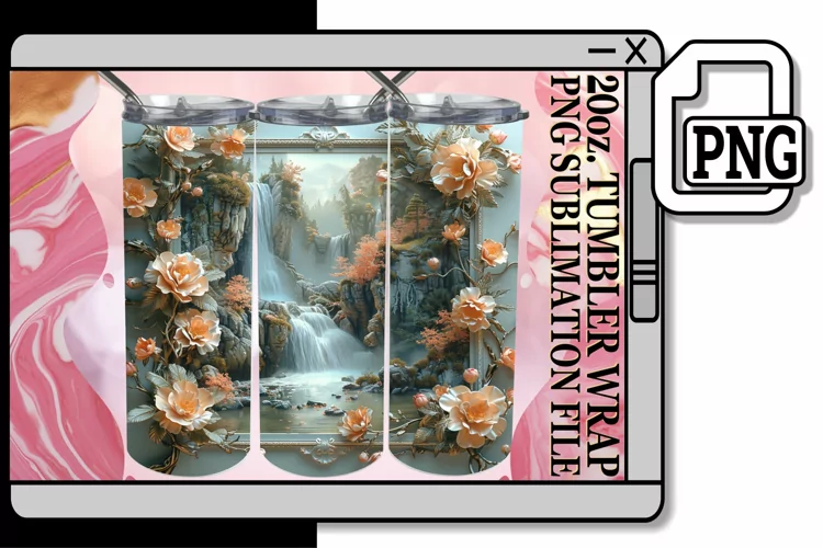 Petal Panorama Vista Tumbler Design 20oz