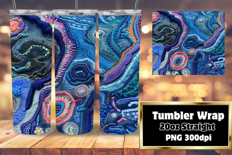 Funky Color Burst 3D Sublimation Tumbler Design