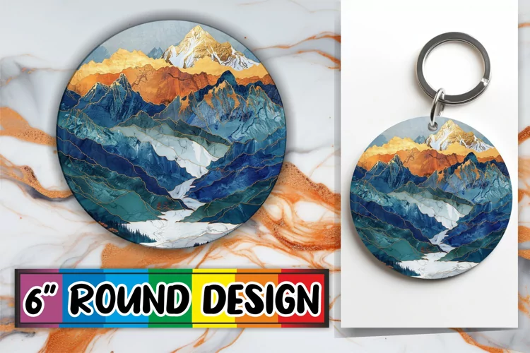 Shimmering Sublimation Circle: Radiant Splendor