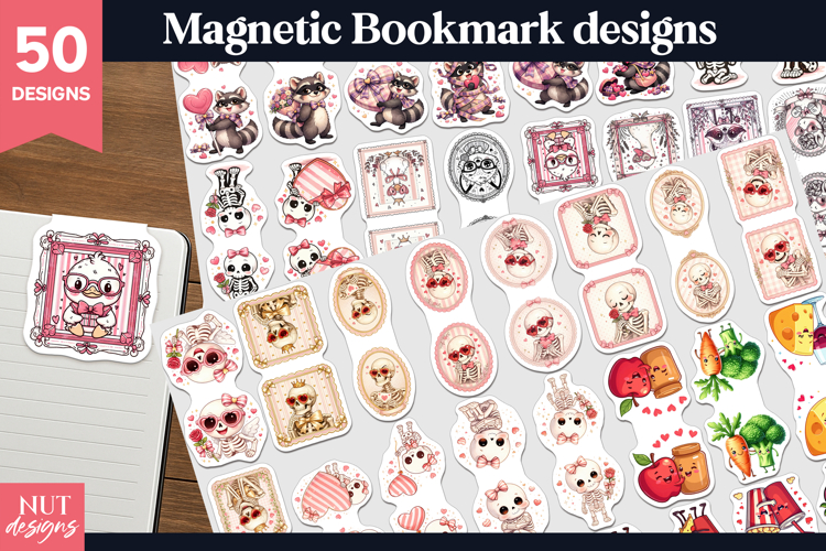 Magnetic Bookmark bundle Cute Valentine Magnetic Bookmark