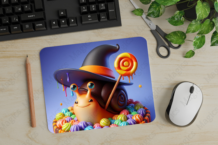 Snail, Halloween Mouse Pad PNG, Cute Pet Gift