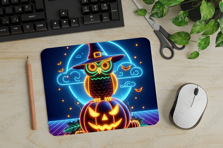 Owl, Halloween Mouse Pad PNG, Cute Pet Gift