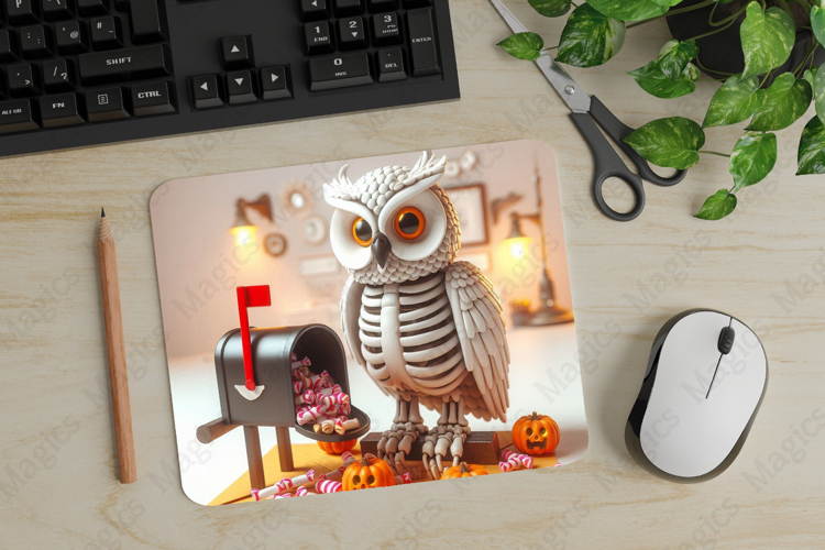 Owl, Halloween Mouse Pad PNG, Cute Pet Gift