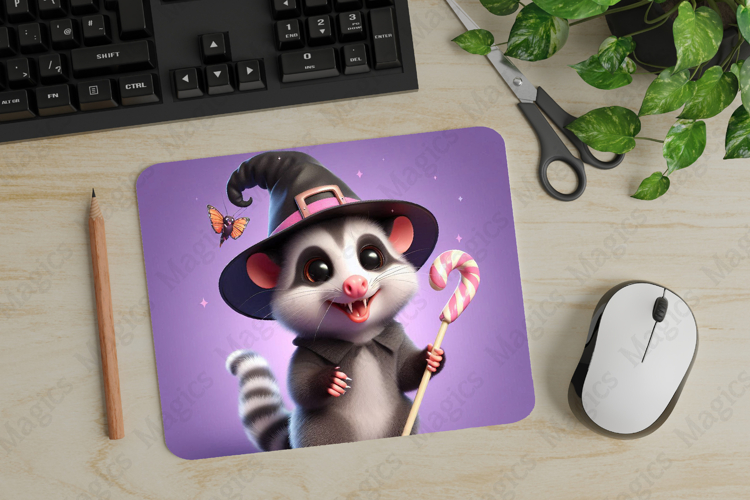 Possum, Halloween Mouse Pad PNG, Cute Pet Gift