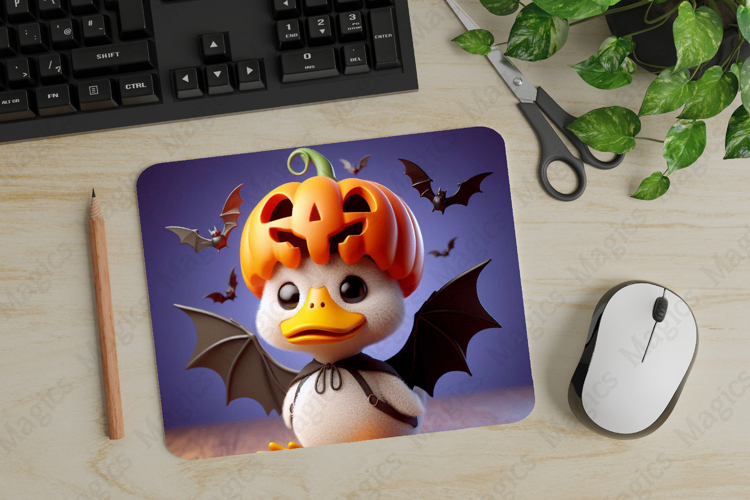 Duck, Halloween Mouse Pad PNG, Cute Pet Gift