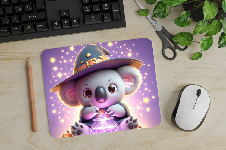 Koala, Halloween Mouse Pad PNG, Cute Pet Gift
