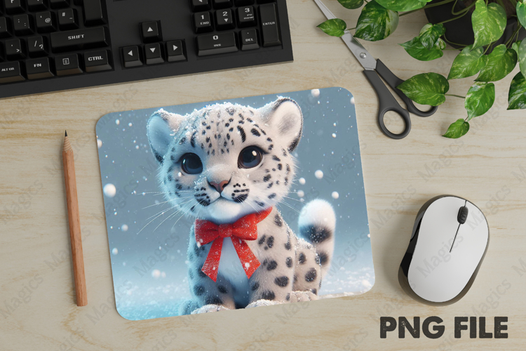Christmas Sloth Framing, Christmas Animal Mouse Pad PNG