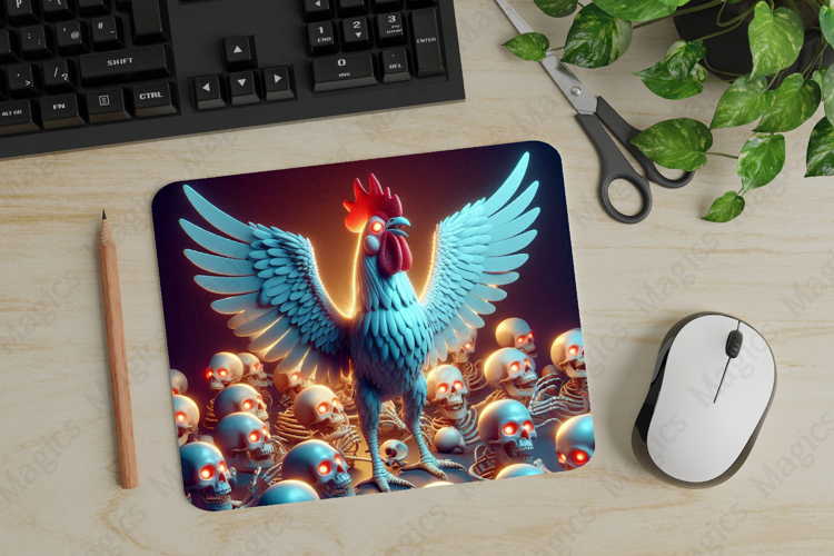Rooster, Halloween Mouse Pad PNG, Cute Pet Gift