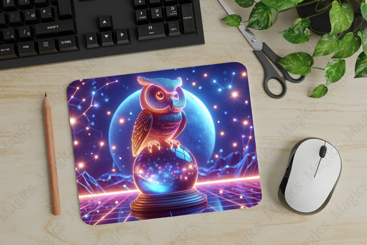 Owl, Halloween Mouse Pad PNG, Cute Pet Gift