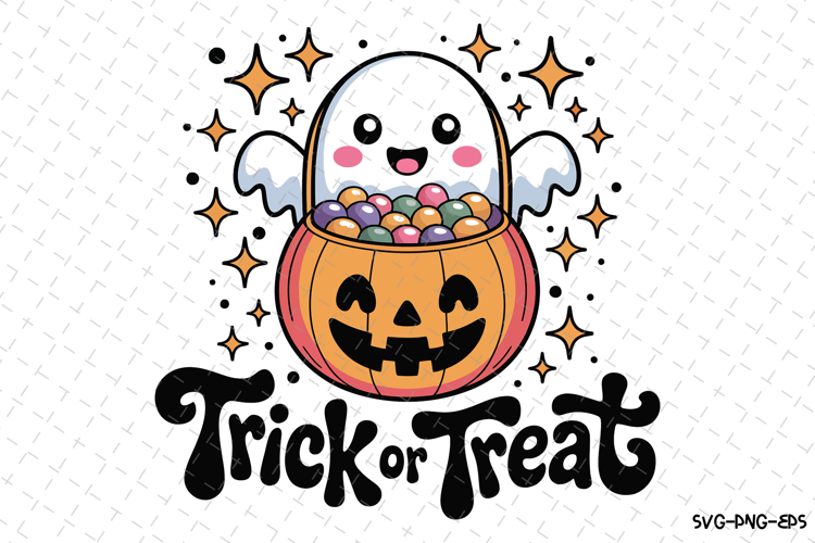 Trick or Treat Svg | Halloween Svg | Svg Cut Files example image 1