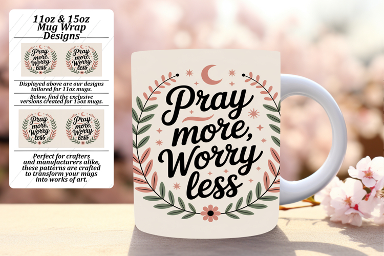 GLAMOROUS 15oz Mug Wrap PNG Design , Religious