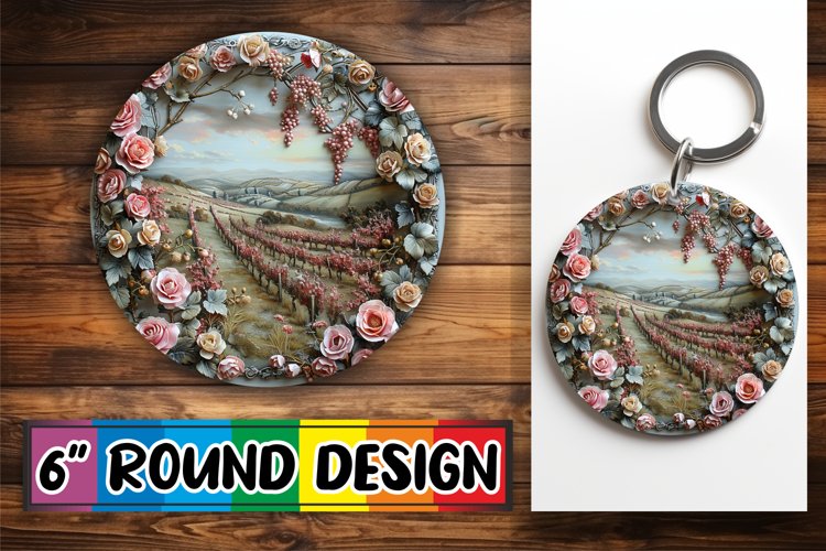 Scenic Round Ornament Assortment example image 1