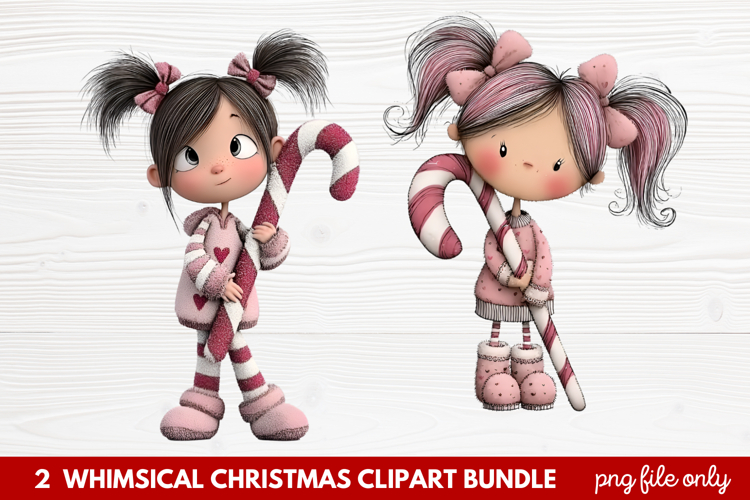 Whimsical Christmas Clipart | Cute Festive Holiday PNG