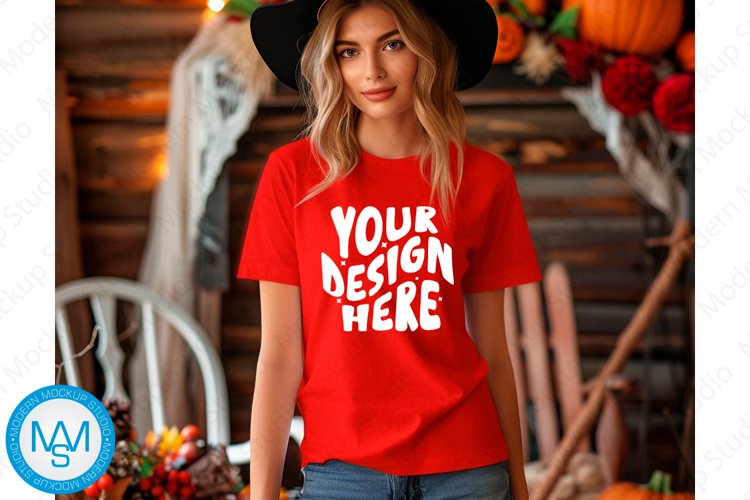 White Tshirt Mockup Image 20