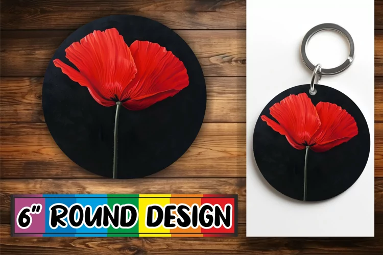 Petal Parade Sublimation Options - Keychain & Car Coaster