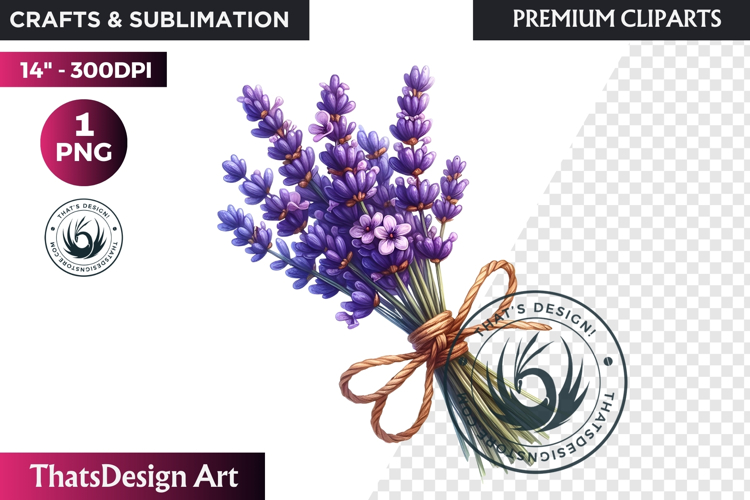 Purple Flower Clipart Image 11
