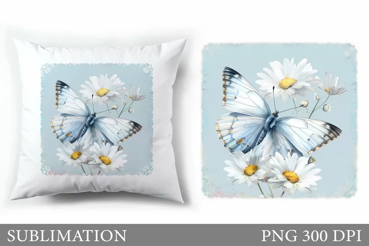 Butterfly Pillow Sublimation. Bitterfly Sublimation