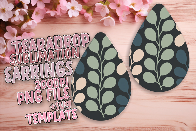 Trendy Teardrop Design for Earrings , Flowers