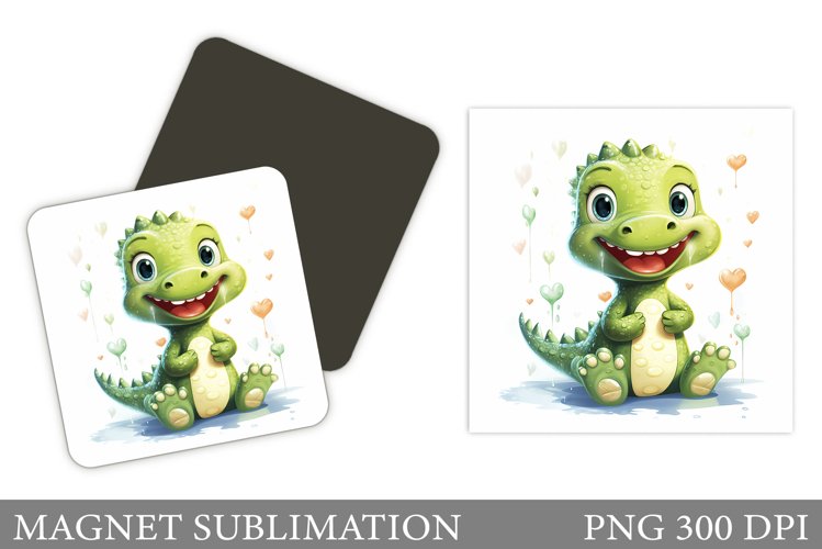 Cute Valentines Crocodile Magnet. Crocodile Magnet Design