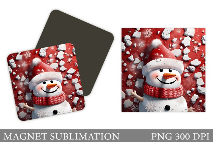 Snowman Keychain Design. Cute Snowman Keychain