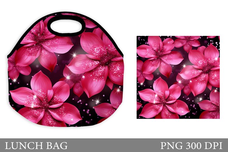 Flowers Lunch Bag. Flowers Lunch Bag Sublimation