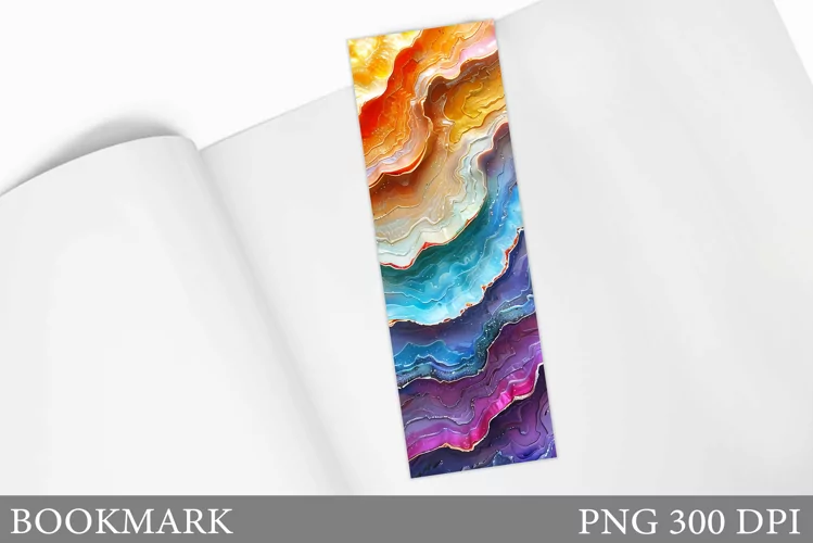 Seashell Texture Bookmark. Seashell Bookmark Design