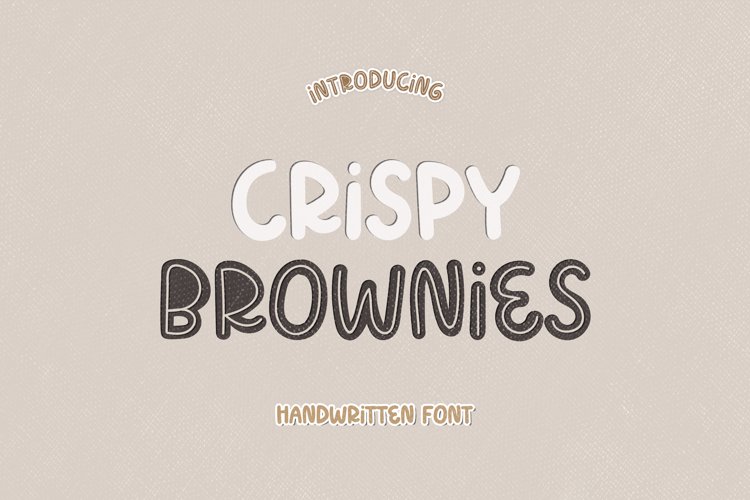 Crispy Brownies - A Layered Handwritten Font example image 1