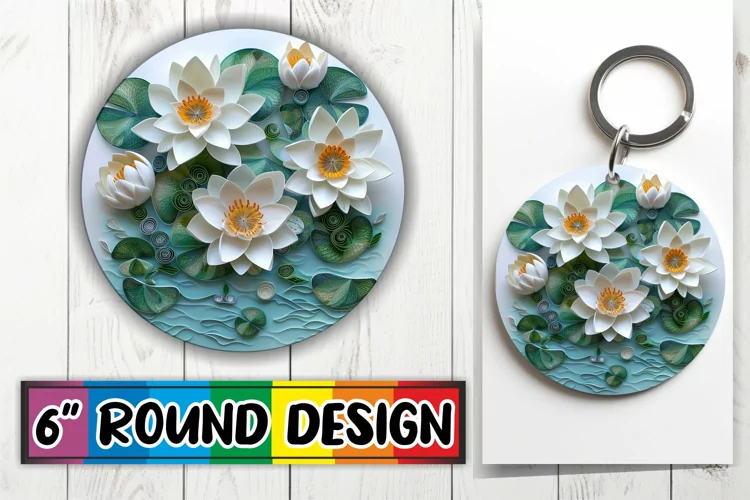 Colorful Petal Circle & Keychain