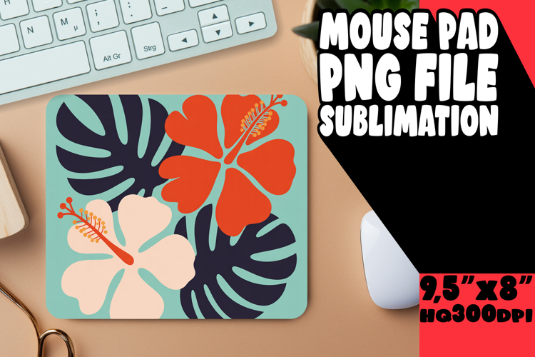 Cozy Mouse Pad Sublimation Ideas, Flowers