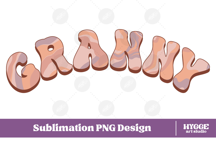 granny Png Retro Retro Mother's Day Mom Sublimation example image 1