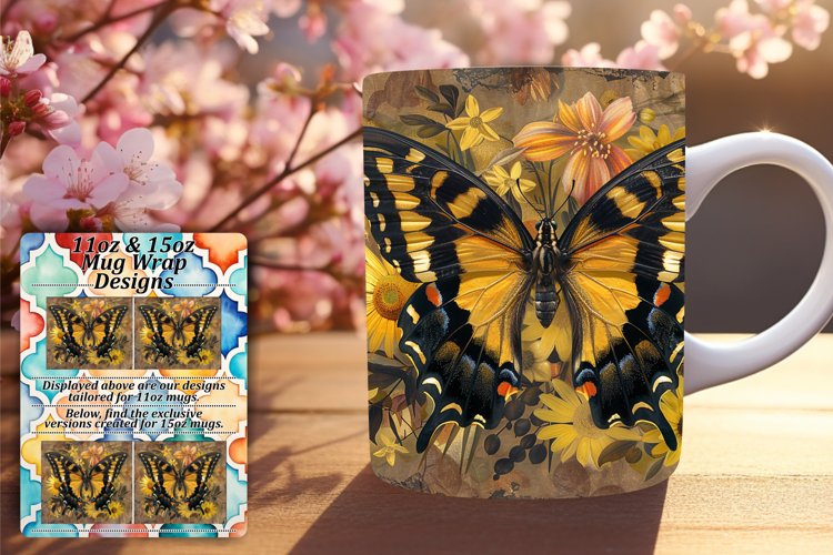 Spring Symphony: Butterfly Mug Selection - 11oz & 15oz example image 1