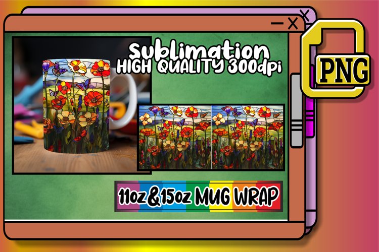 Serene Landscape Mug Wrap Sublimation 11oz/15oz