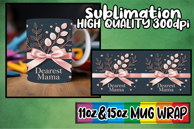Bright adventures 11oz 15oz mug wrap, Mother's Day