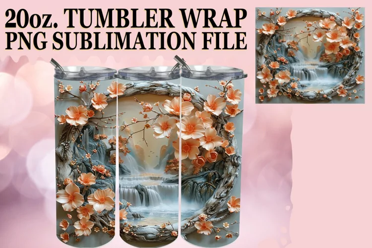 Meadow Panoramic Scenery Tumbler Sublimation 20oz