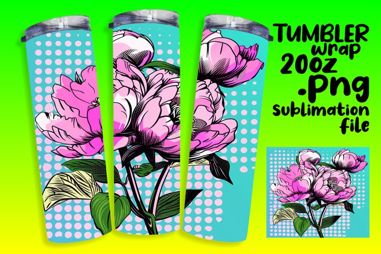 Eye-catching Floral Pattern Sublimation Wraps example image 1