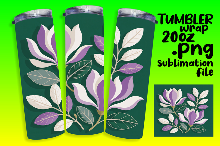 CHARMING 20oz Tumbler Design , Flowers