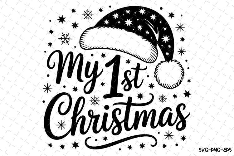 My 1st Christmas Svg | Christmas Svg | Svg Cut Files