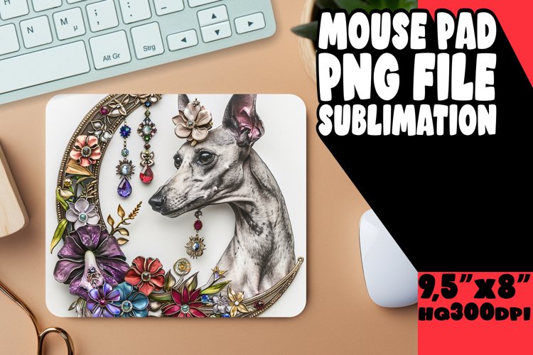 Sublime Pup Spectrum: Watercolor Mouse Pads example image 1