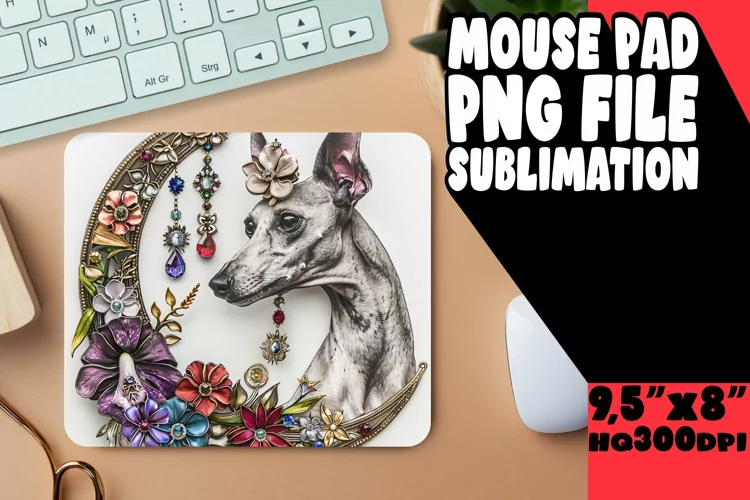 Sublime Pup Spectrum: Watercolor Mouse Pads