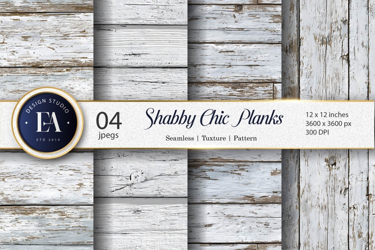 Whitewashed Wood Texture Shabby Chic Rustic Digital Paper