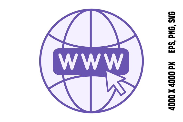 Colored Internet Icon
